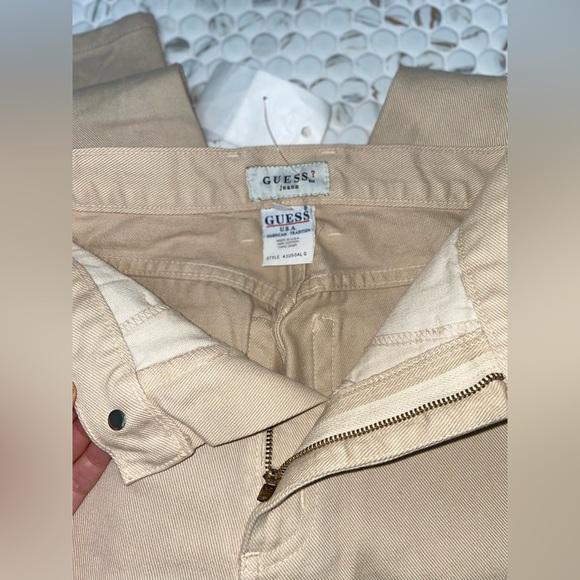 Women’s tan Guess (original fit) Narrow Leg high-waisted jeans size 24 - Picture 6 of 6